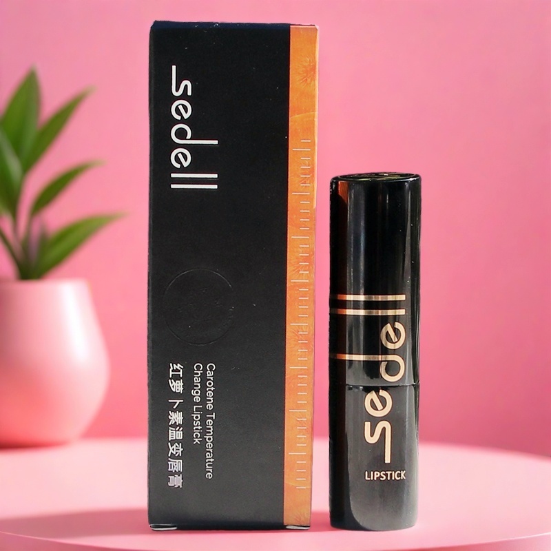 sedell诗黛尔红胡萝卜素温变唇膏保湿滋润孕妇可用变色口红 - 图2