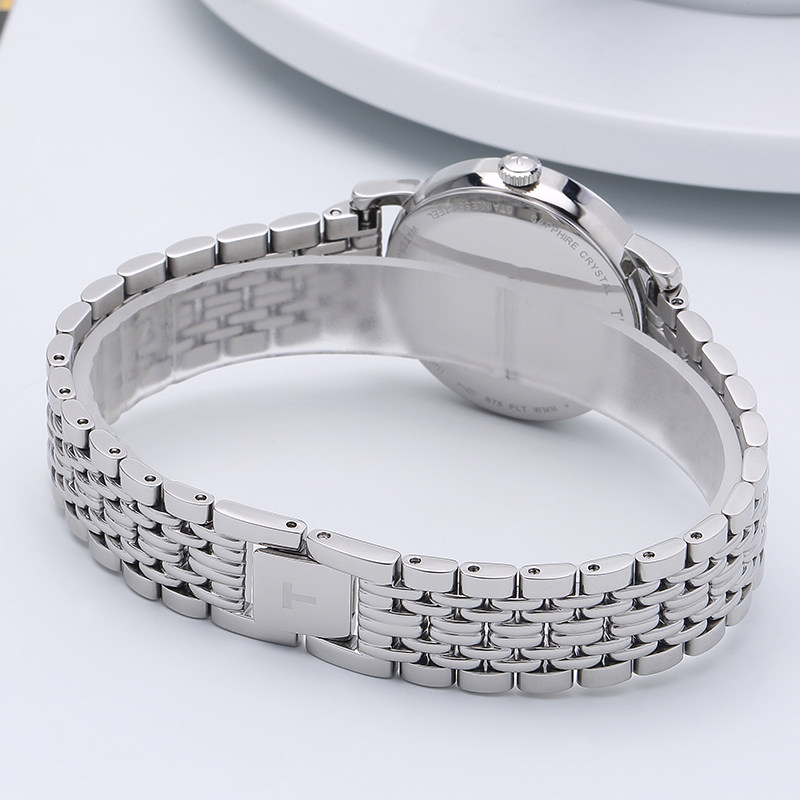 tissot正品魅时钢带简约休闲女表 威皓海外瑞士腕表