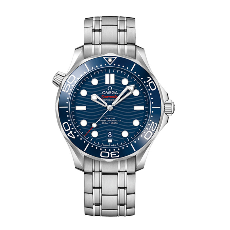 omega海马系列精钢夜光机械男表 威皓海外瑞士腕表