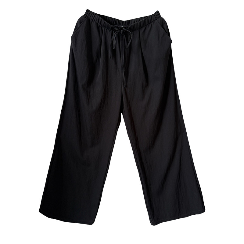 心存真大码女装薄款阔腿裤2025夏季200斤胖mm宽松显瘦休闲长裤子,淘宝优惠券,粉丝福利购,淘宝优惠卷