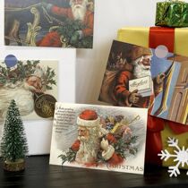 30Pcs Vintage Christmas Greeting Cards Christmas Postcard Re