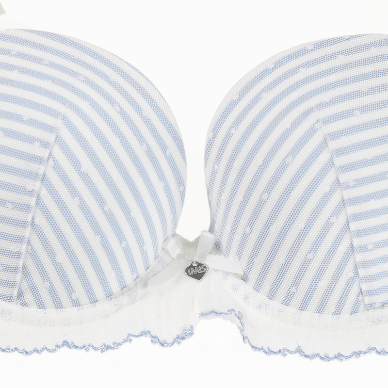 爱美丽内衣小胸聚拢显大网纱花边3/4中厚海绵模杯文胸IM11AVS1 - 图2