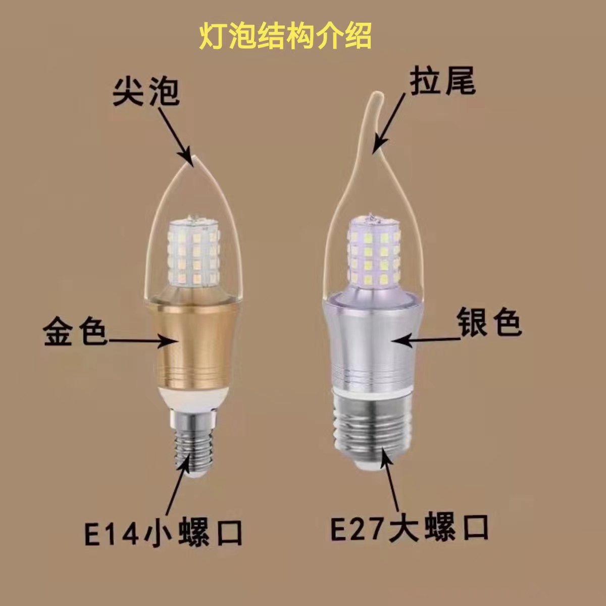 欧普led蜡烛灯泡e27e14小螺口无频闪家用酒店节能护眼高显色光源