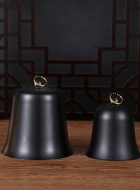 黄铜帝钟台湾法器地钟布钟提钟寺庙牛皮鼓配鼓铃铛手敲钟配锤子