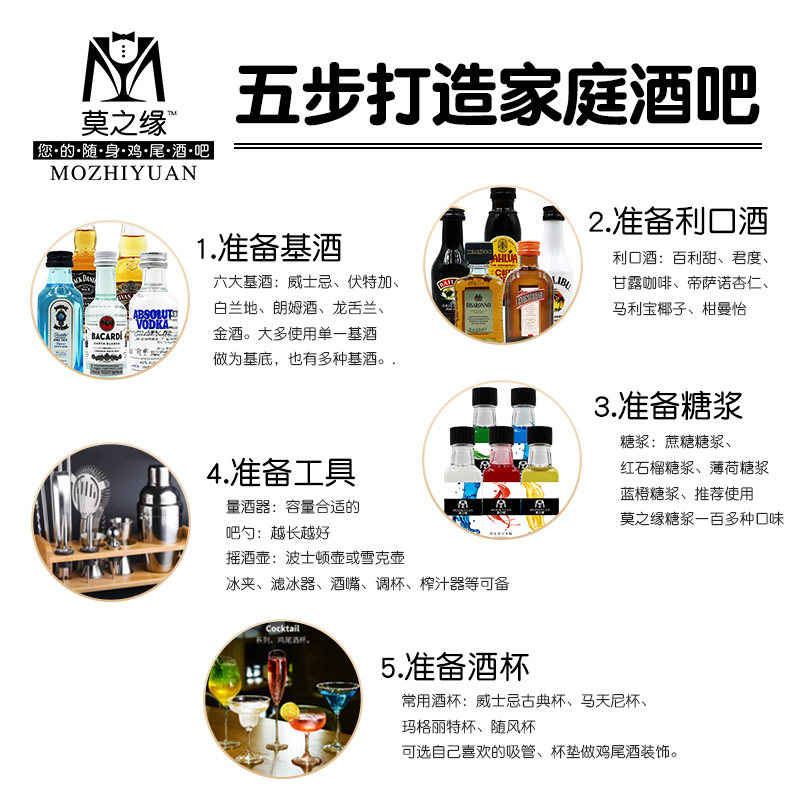 便利店调酒套装【带饮料+辅料】mini小酒版鸡尾酒 莫吉托/百利甜,淘宝优惠券,粉丝福利购,淘宝优惠卷