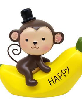 Creative cartoons on banana monkey cars making cakes and dec