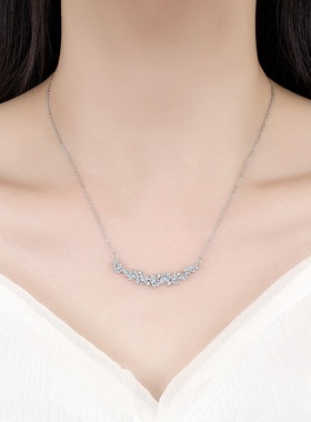 轻奢银饰新品紫藤花项链爆款锁骨链轻奢时尚项饰品节日礼物女气质