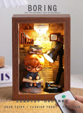 小野手办盲盒收纳展示盒相框造景