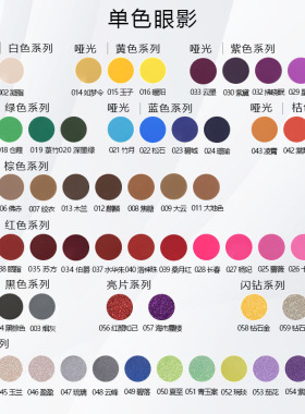 可拼盘眼影哑光珠光眼影盘
