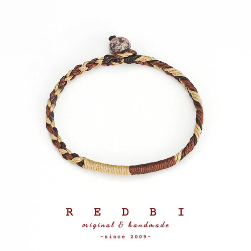RedBi赤兔 摩卡咖啡美拉德大地色美式复古日系工装原创手绳链男女 - 图3