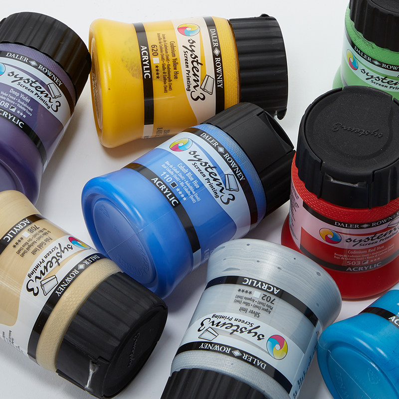 英国进口达拉罗尼乔琴丙烯3 system3丝网印版画丙烯颜料250ml