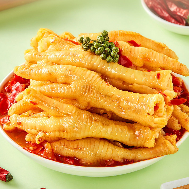 【2斤】天海藏燃熊酸辣蒜香无骨鸡爪2斤 去骨留筋酸爽解馋零食,淘宝优惠券,粉丝福利购,淘宝优惠卷