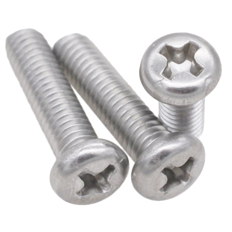 CZ五金304不锈钢十字盘头螺钉M2M2.5M3M4M5M6M810圆头螺丝钉YB818 - 图3