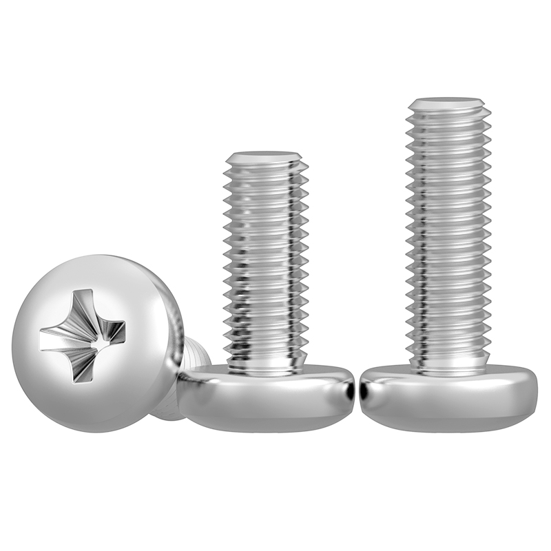 CZ五金304不锈钢十字盘头螺钉M2M2.5M3M4M5M6M810圆头螺丝钉YB818 - 图2