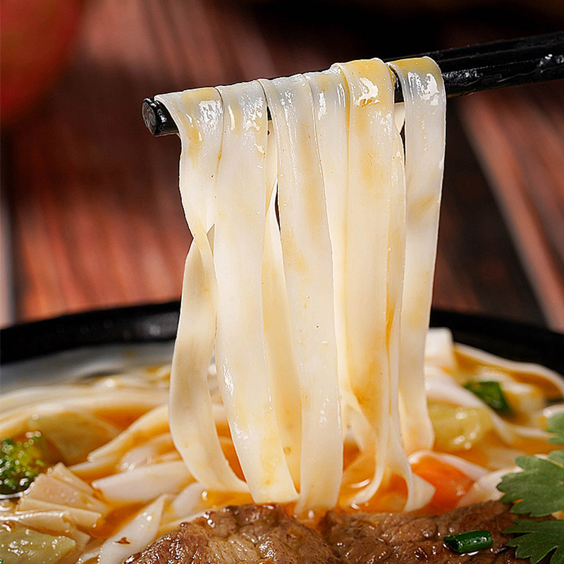 家乡人广东河粉袋装酸辣泡椒牛肉味非油炸免煮宿舍速食方便面宵夜