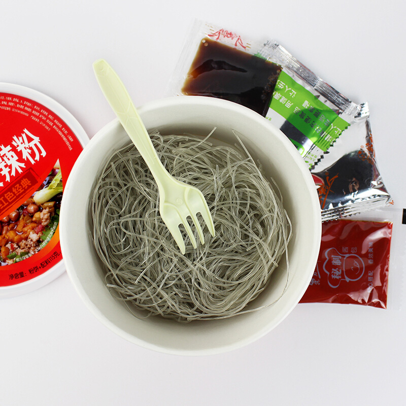 家乡人正宗重庆酸辣粉115g*3非油炸冲泡速食开味方便粉丝整箱12桶
