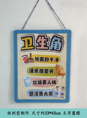 幼儿园区角牌环创布置装饰