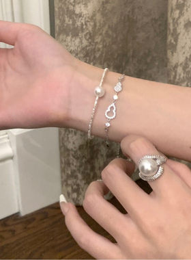 范琦「金财葫芦宝」999纯银手链女轻奢小众设计高级感锁骨链生日