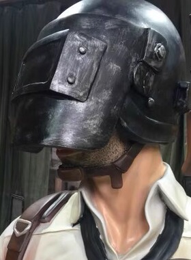 大型玻璃钢网吧游戏人物雕塑定制