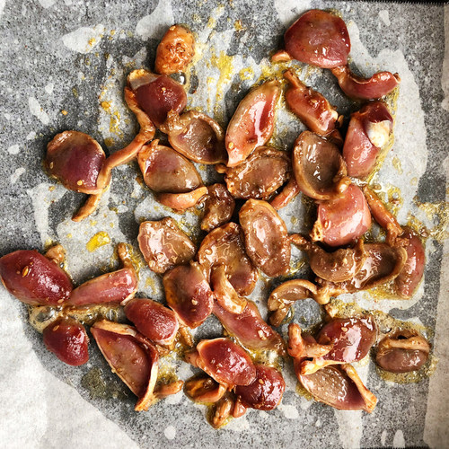 烤肉食材鸡胗200g韩式腌制烤鸡胗烧烤烤肉食材生鲜半成品冷冻商用 - 图0