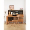 Nordic solid wood sideboard perforated board operating table rotatable living room household multi-functional storage cabinet small apartment