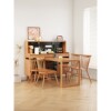 Nordic solid wood sideboard perforated board operating table rotatable living room household multi-functional storage cabinet small apartment