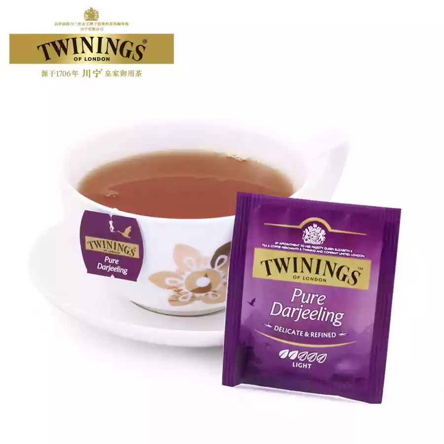 英国川宁Twinings红茶欧式大吉岭25片装袋泡茶红茶包袋装-图3