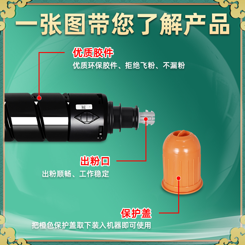 C910彩色墨粉筒T01通用佳能imagePRESS工程复印机c910专用粉盒ipc更换硒鼓打印墨盒碳粉盒晒鼓磨合粉合IP墨鼓 - 图1