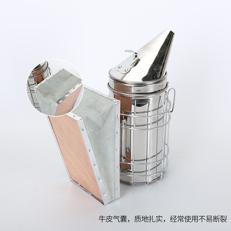 蜂具养蜂专用工具蜜蜂蜂箱手动不锈钢喷熏烟器赠烟弹喷烟筒壶包邮