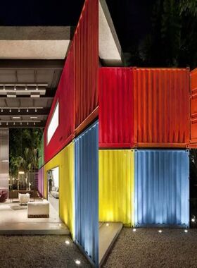 办公室民宿二手集装箱房屋移动住人房屋移动别墅售楼房部网红名宿