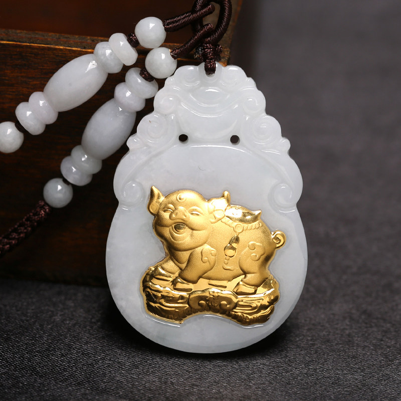 金镶玉2020年双猪承运属羊人的吊坠 宫妃项坠/吊坠