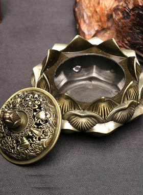 宫妃家居摆件2019年吉祥物【金珠莲瓣灯】九运宝盒 摆件