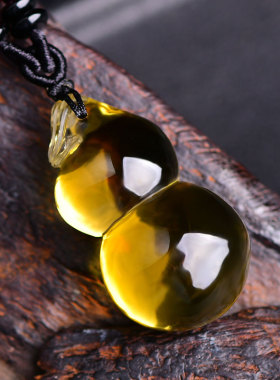 福禄葫芦本命年平安天然黄水晶