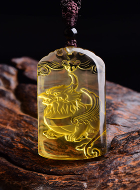 貔貅招财转运随身礼物天然黄水晶