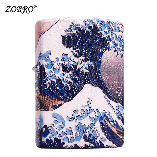 ZORRO佐罗官方旗舰店正品煤油打火机神奈川防风潮流送男朋友礼物 - 图2