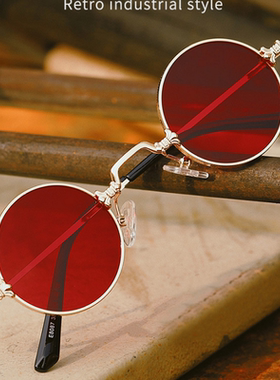 墨镜黑框复古风海洋片太阳眼镜