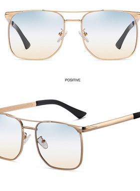 新款时尚方框墨镜男户外