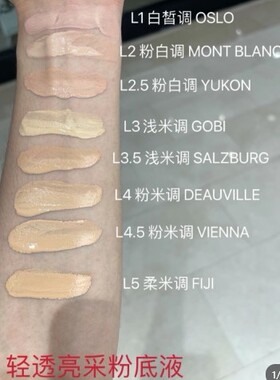 清透质地遮瑕完美色号全Nars粉底