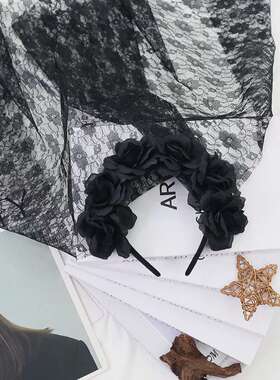 HalloweenFloralGhostBrideHead