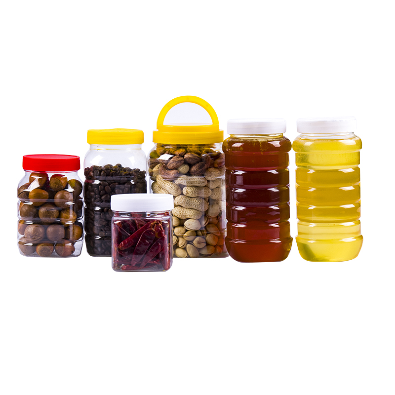 加厚塑料蜂蜜瓶子1斤2斤3斤4斤5斤防漏蜂蜜罐透明干果酱菜瓶包邮 - 图3