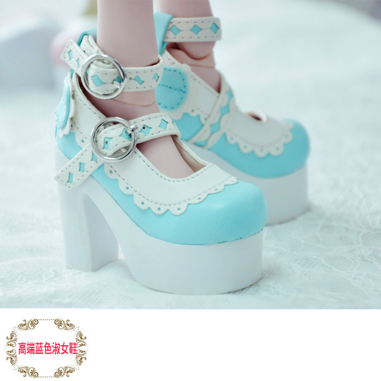 60厘米大夜萝莉叶罗丽娃娃鞋子BJD高跟鞋马