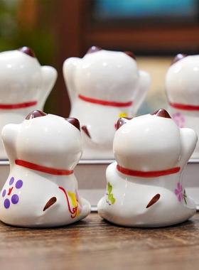 陶瓷招财猫创意客厅卧室装饰品