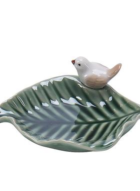 小鸟首饰盒陶瓷收纳盒轻奢高档精致送礼闺蜜生日许愿树摆件饰品盒