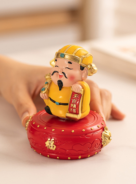 财神爷桌面摆件招财风水办公