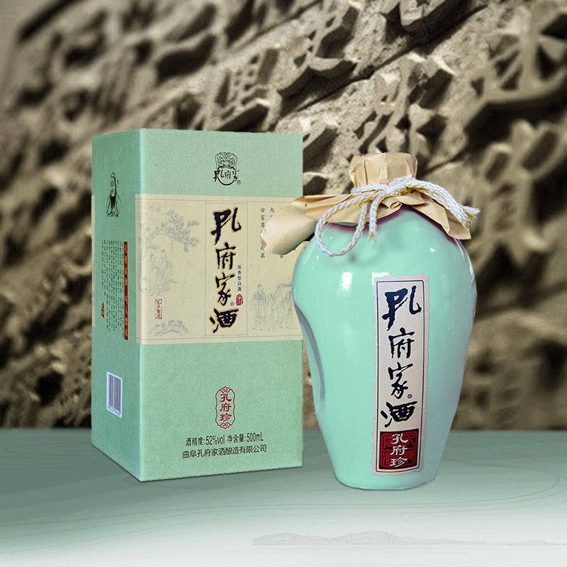 山东孔府家酒孔府珍52度500ml*6瓶整箱装陶瓶高度浓香型白酒-图2