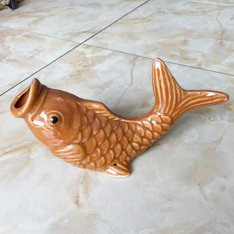 陶瓷金鱼出水口鱼嘴排水口鲤鱼阳台装饰鱼吐水鱼屋顶排水喷水佛山,淘宝优惠券,粉丝福利购,淘宝优惠卷