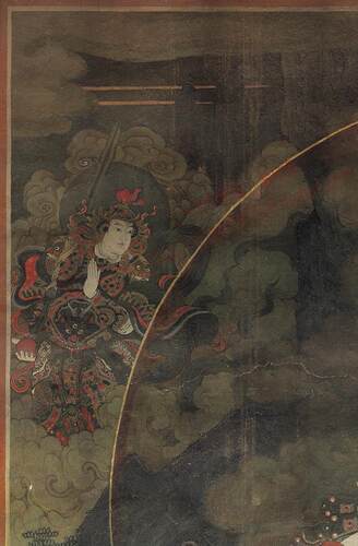 FA06法海寺壁画 水月观音菩萨造像图+线描高清电子版绘画图片素材 - 图3
