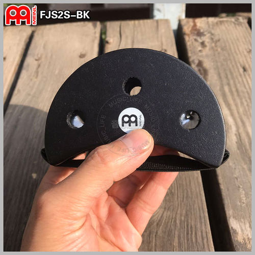 MEINL麦尔打击乐器拍子摇铃FJS2S-BK脚铃箱鼓卡洪邦戈非洲鼓伴侣 - 图2