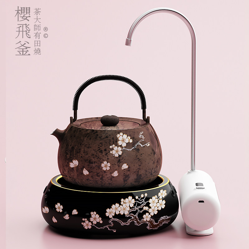 茶大师有田烧电陶茶炉煮茶器小黑茶 茶大师电磁炉/陶炉