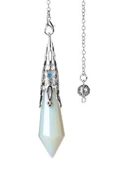 灵摆srt调频天然水晶闪光石复古红铜切面水晶白水晶灵摆吊坠srt